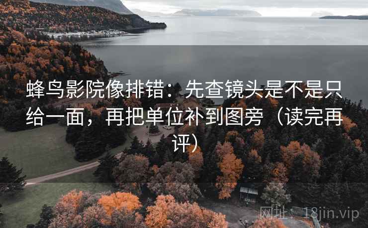 蜂鸟影院像排错:先查镜头是不是只给一面,再把单位补到图旁(读完再评) 蜂鸟影院像排错:先查镜头是不是只给一面,再把单位补到图旁(读完再评)